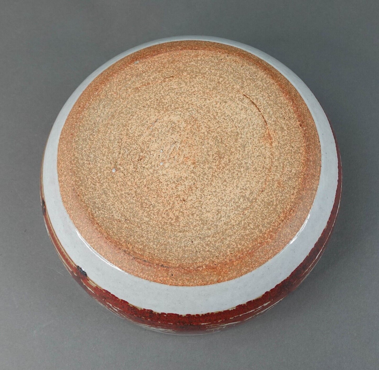 Dennis Kirchmann (1937-2017) Signed Indiana Studio Pottery Abstract Bowl 10"