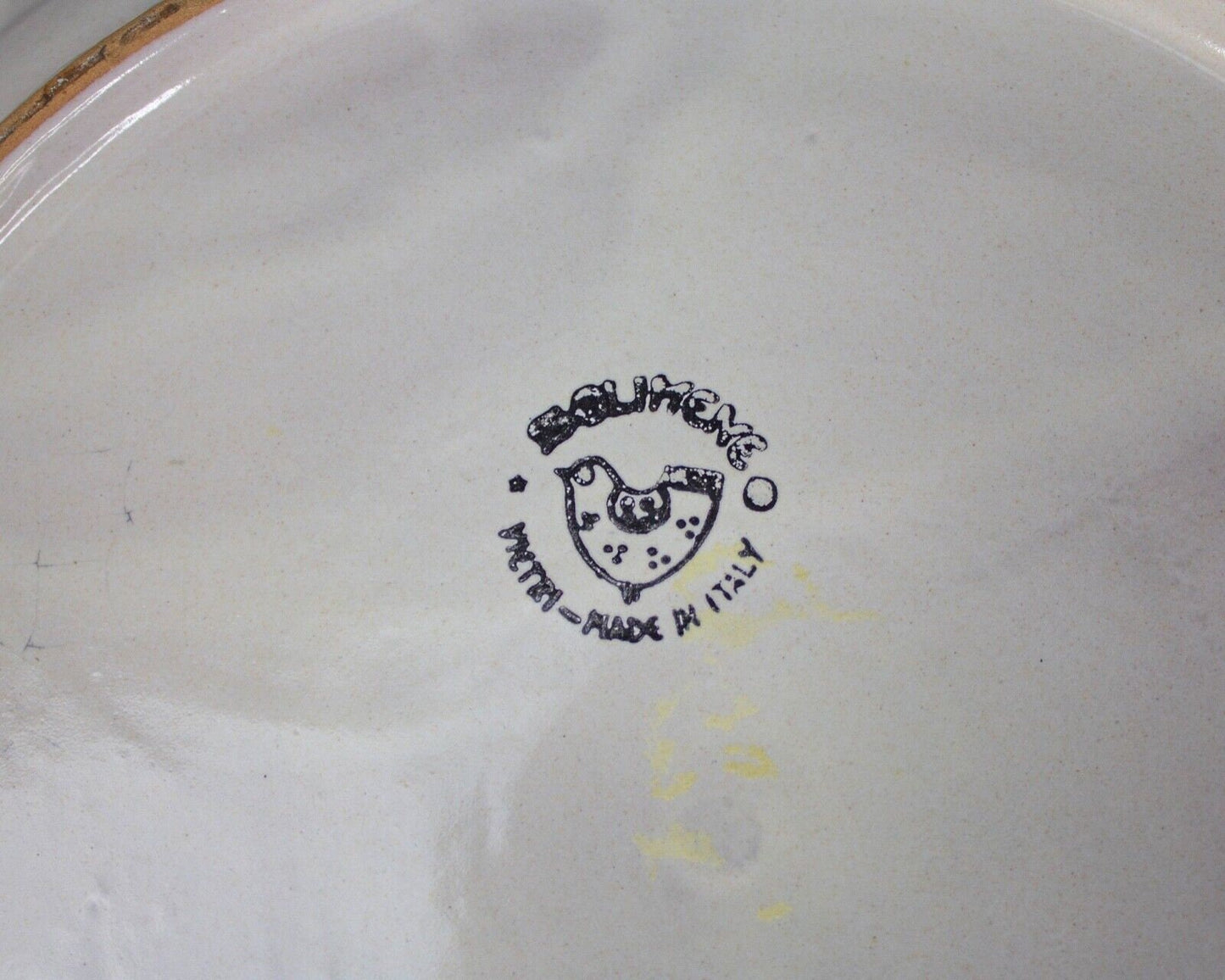 Solimene Vietri Italy Red Campagna Chicken Pollo Bird Lg 15 1/4" Serving Platter