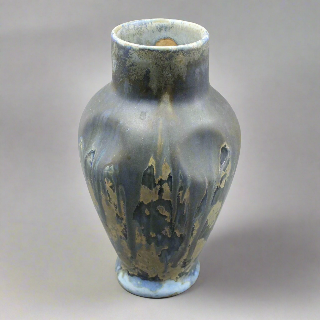 Gilbert Metenier Superb French Art Nouveau Crystalline Glaze Art Pottery Vase