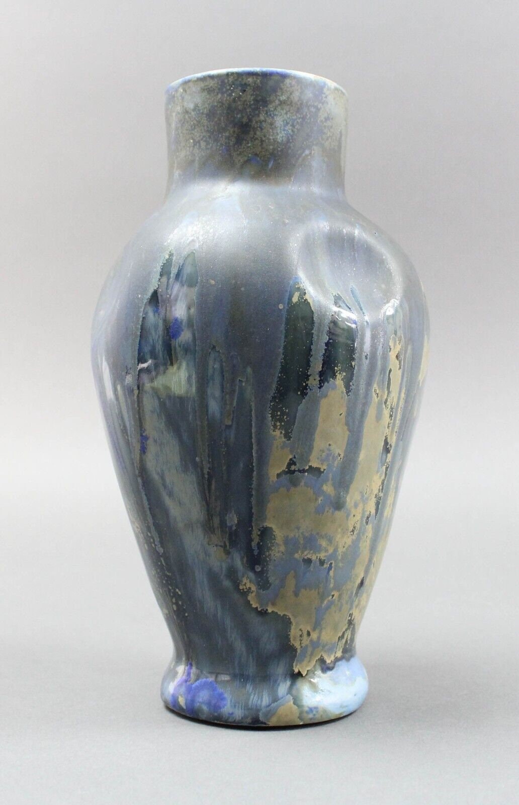Gilbert Metenier Superb French Art Nouveau Crystalline Glaze Art Pottery Vase