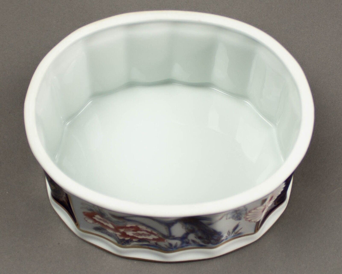 Vista Alegre Portugal Peacock Floral Gold Trim Porcelain Tea Candy Trinket Box