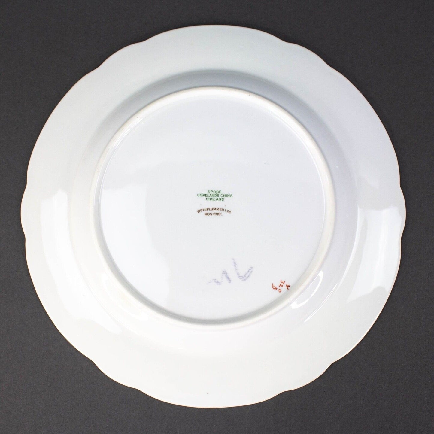 Spode Copeland WMH Plummer & Co NY Landscape Village Scene 8.75" Plates Set Of 2