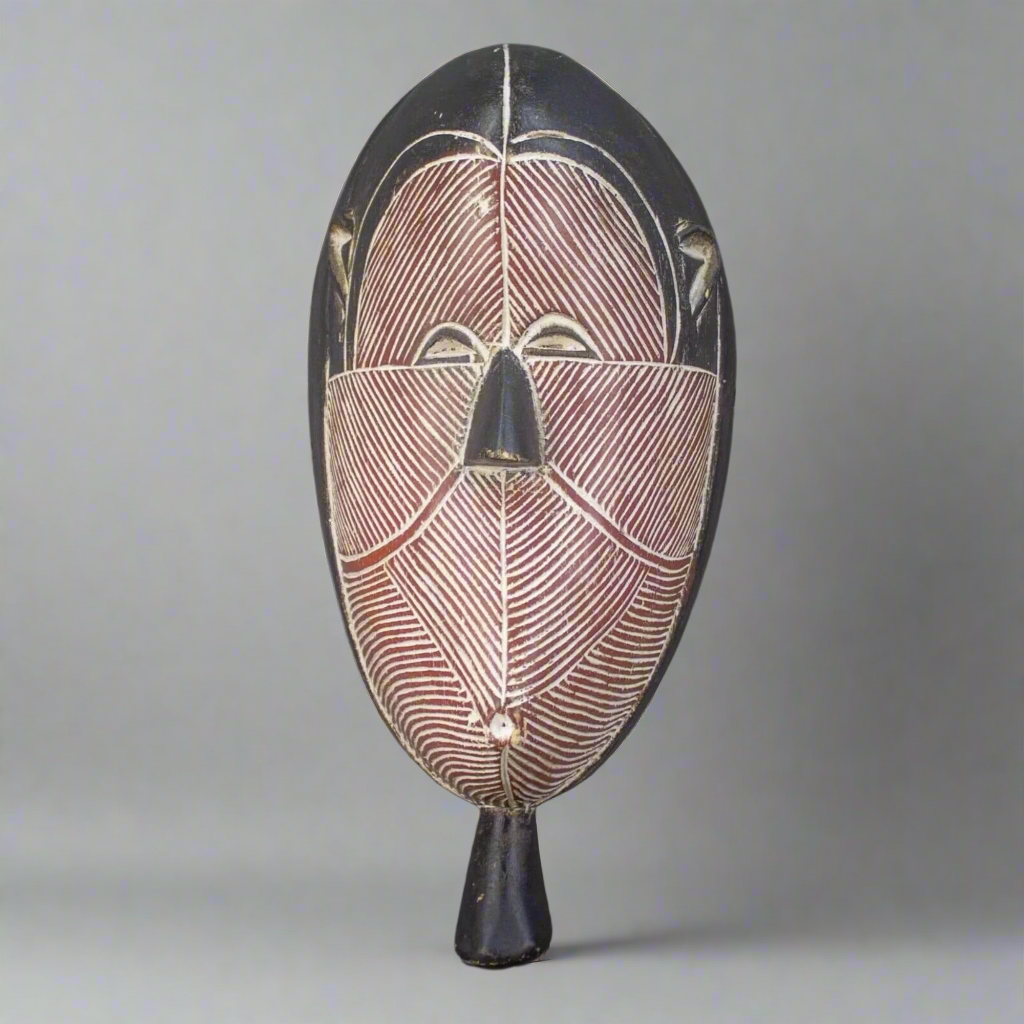 African Tribal Art Kifwebe Mask Songye D.R. Congo Zaire Large 16 1/2"