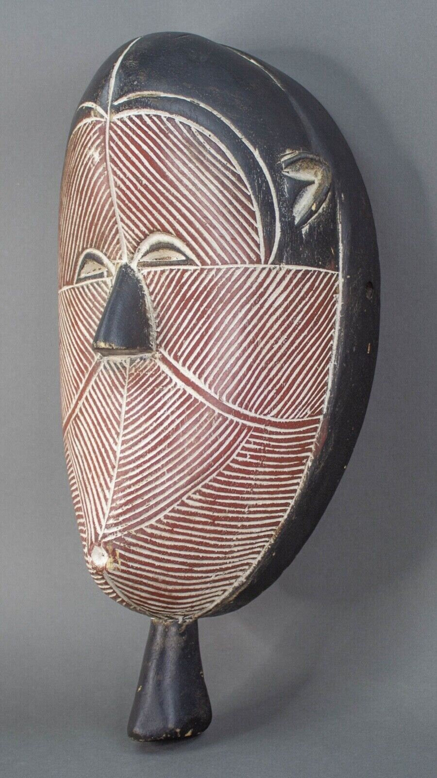 African Tribal Art Kifwebe Mask Songye D.R. Congo Zaire Large 16 1/2"