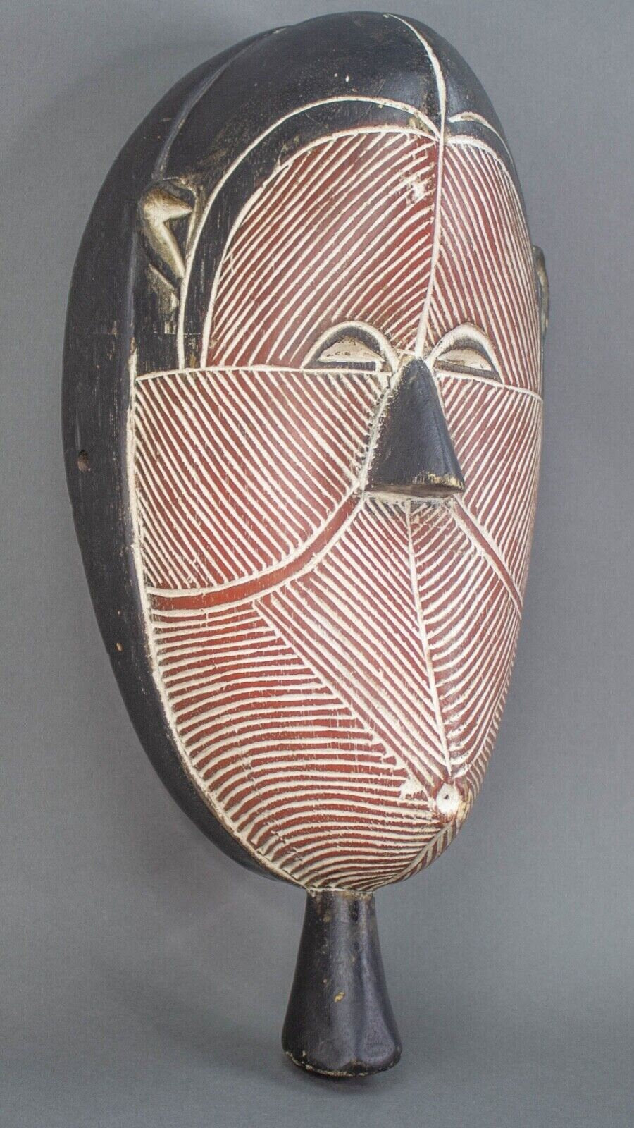 African Tribal Art Kifwebe Mask Songye D.R. Congo Zaire Large 16 1/2"