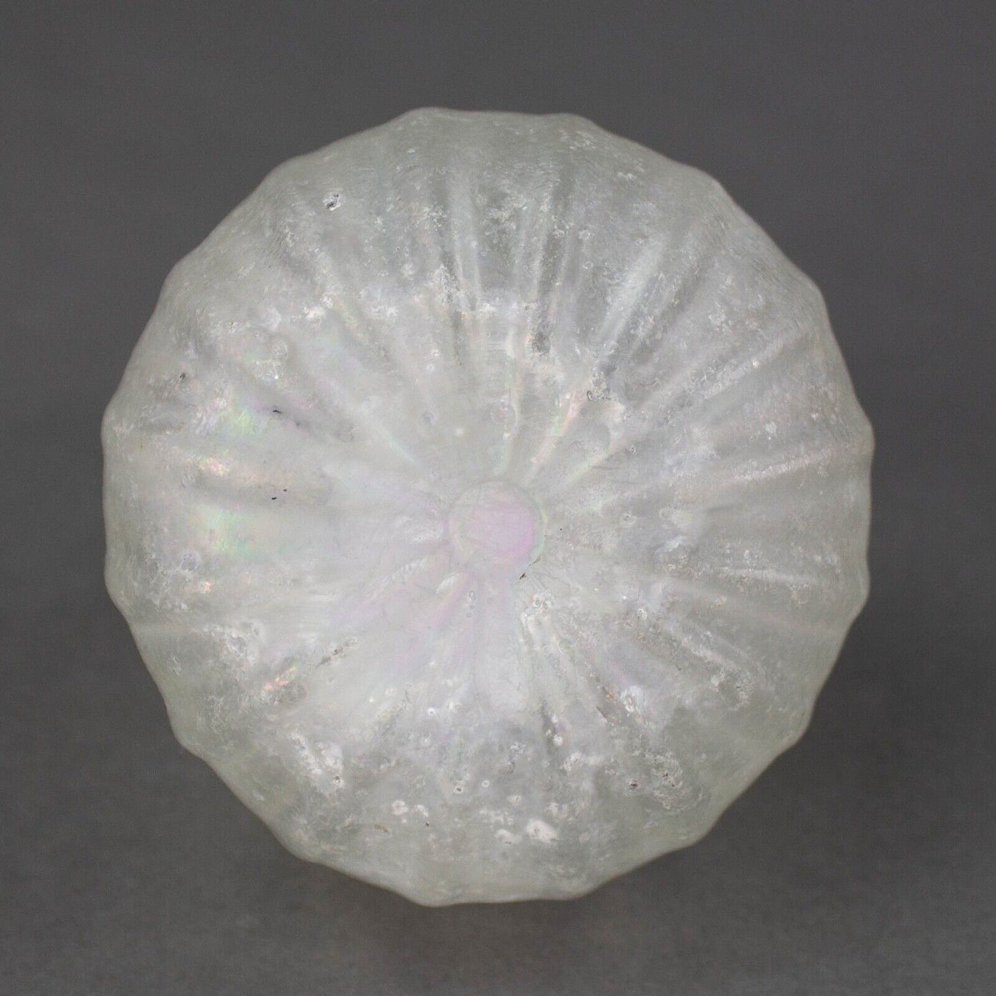 Murano Scavo Pumpkin Butternut Squash Fruit Frosted Art Glass Sculpture Vintage