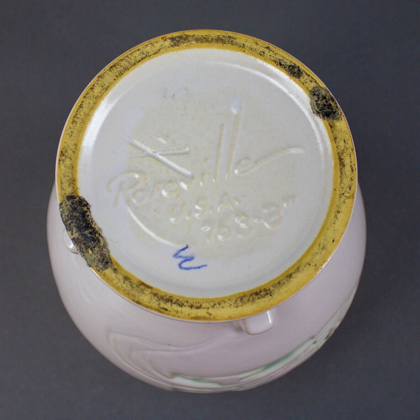 Roseville # 763-8 Silhouette Shape Art Pottery Vase