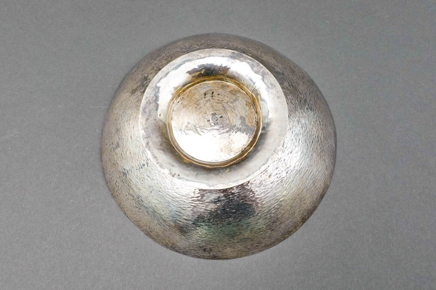 Zacatecas Vintage Mexican 925 Sterling Silver Modernist Textured Bowl 452 Grams