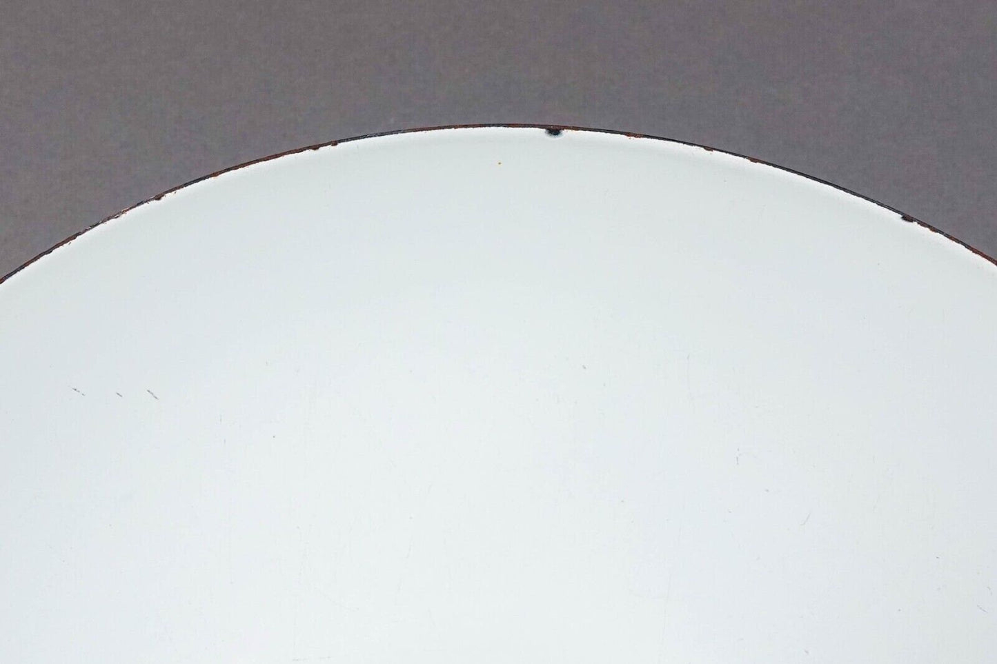 Krenit Denmark Herbert Krenchel Matte Black White Enamel Salad Serving Bowl