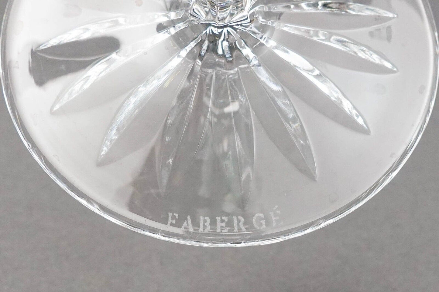 Faberge Crystal Lausanne Multicolored Champagne Flute Glasses Set Of 5