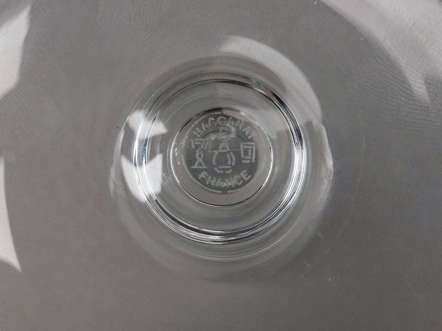 Baccarat Crystal France Dom Perignon 8 7/8" Fluted Water Goblet Glasses Set Of 7