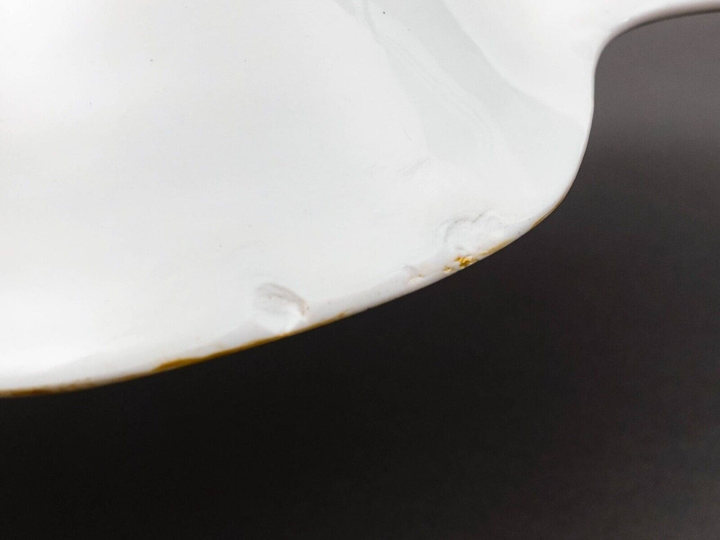 Antique German Hand Painted Floral Porcelain Divided Condiment Serving Dish Tray