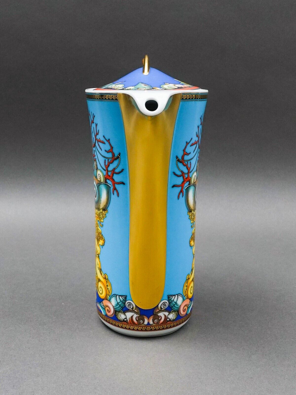 Versace Rosenthal Germany Les Tresors De La Mer Lidded Coffee Pot New With Box
