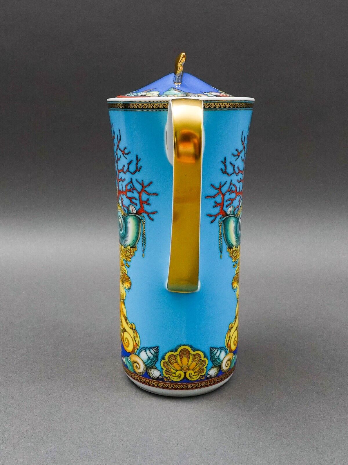 Versace Rosenthal Germany Les Tresors De La Mer Lidded Coffee Pot New With Box