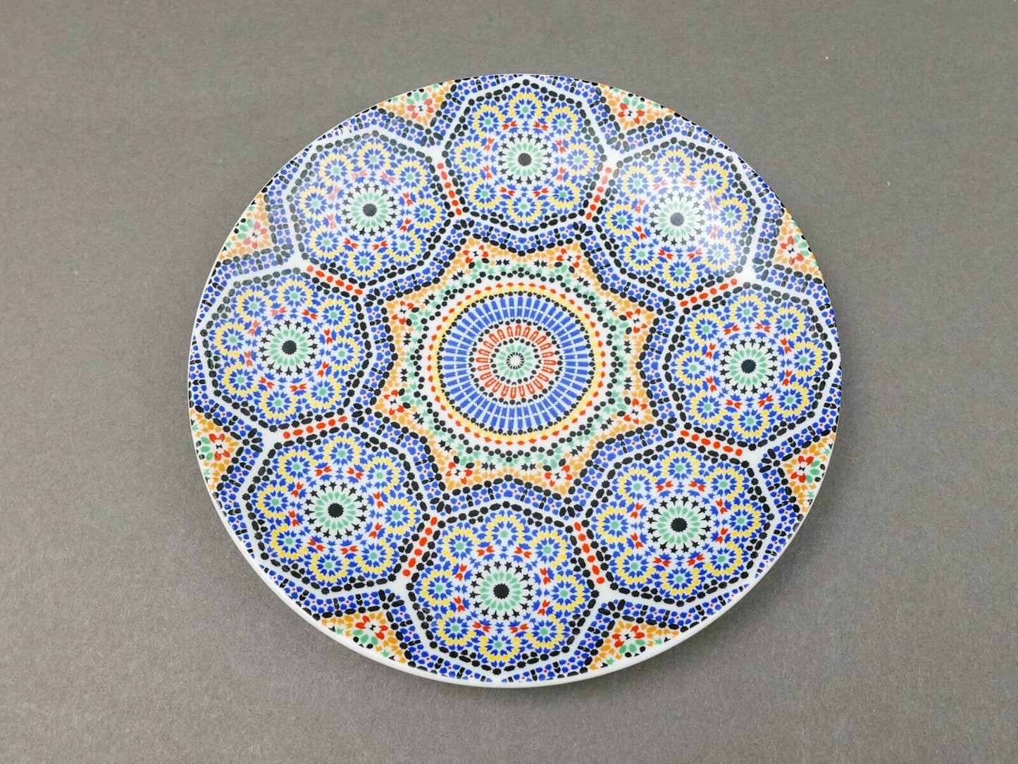 Cocema Fes Maroc Morocco Tile Mosaic Porcelain Bread & Butter Plate Set Of 5