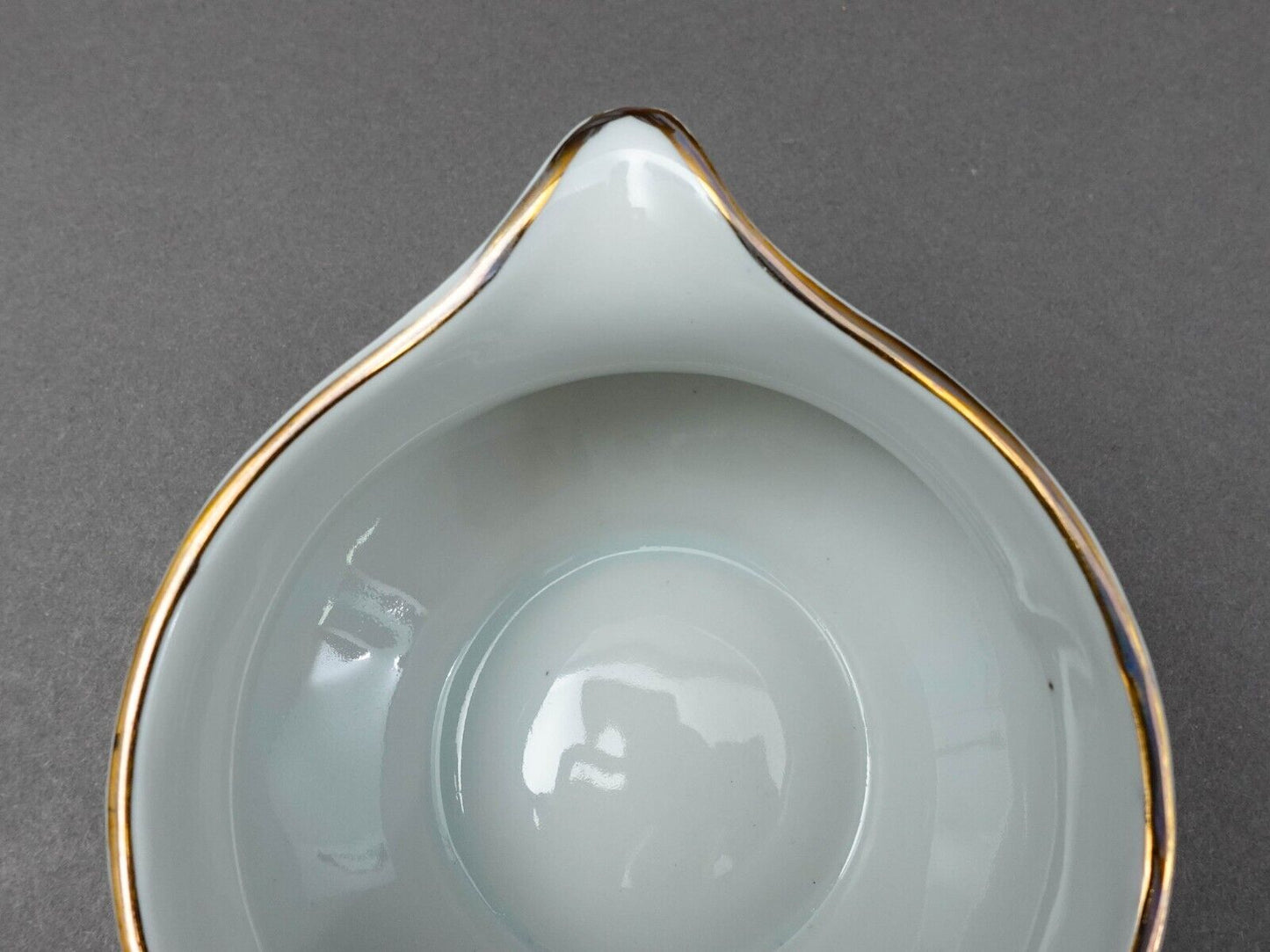 Cocema Fes Morocco Prestige Design Green Gold Porcelain Creamer Milk Jug