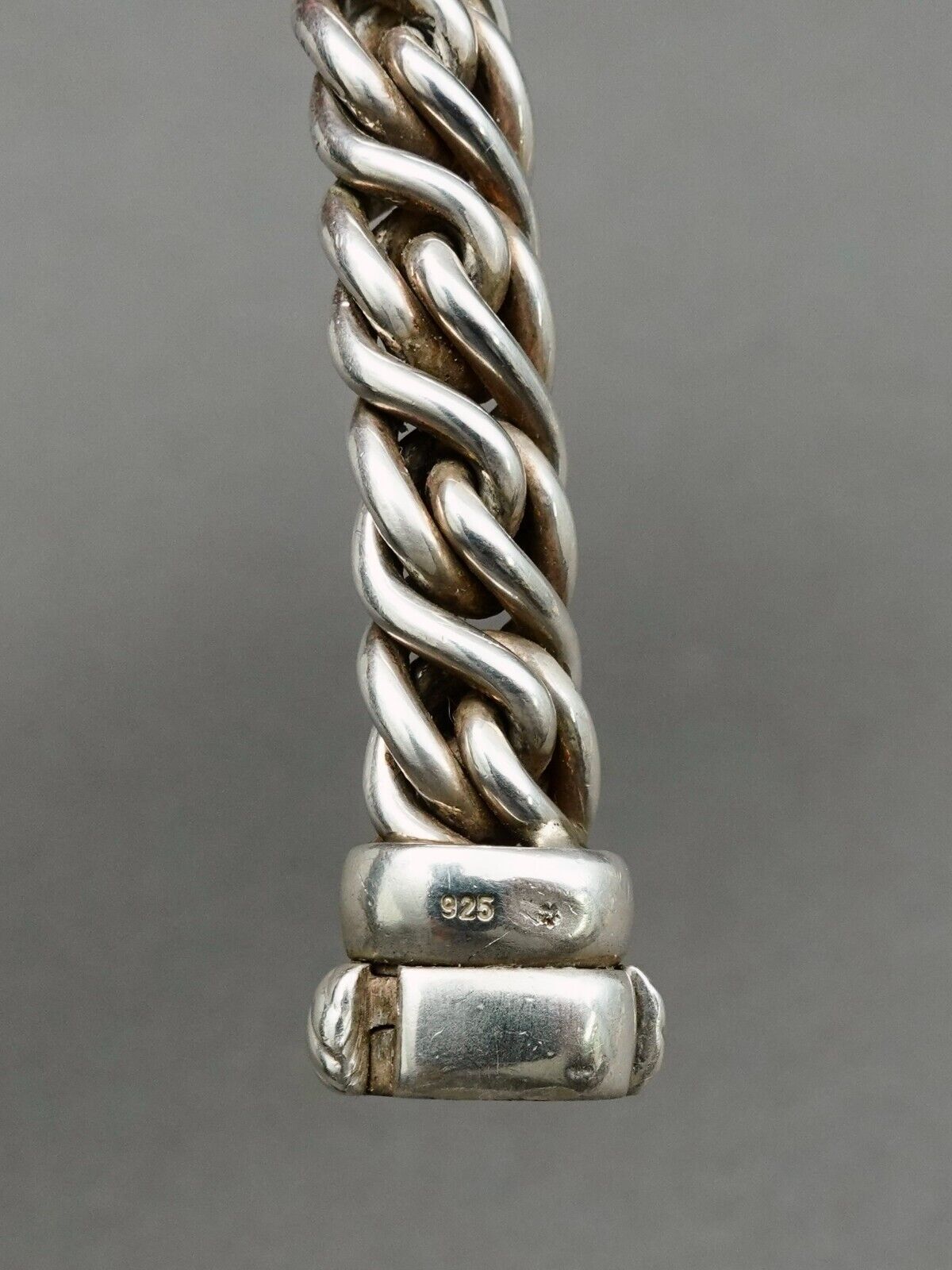 David Yurman Lyrica Double X Pave Diamond Sterling Silver Braided Link Bracelet