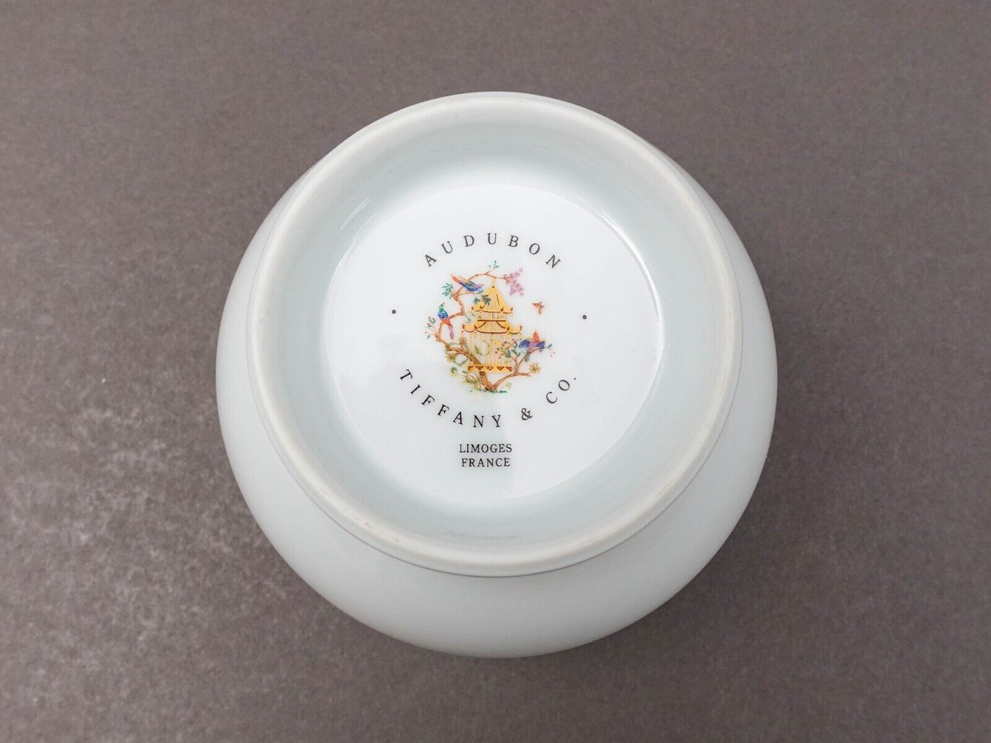 Tiffany & Co Audubon Limoges France Porcelain Sugar Bowl