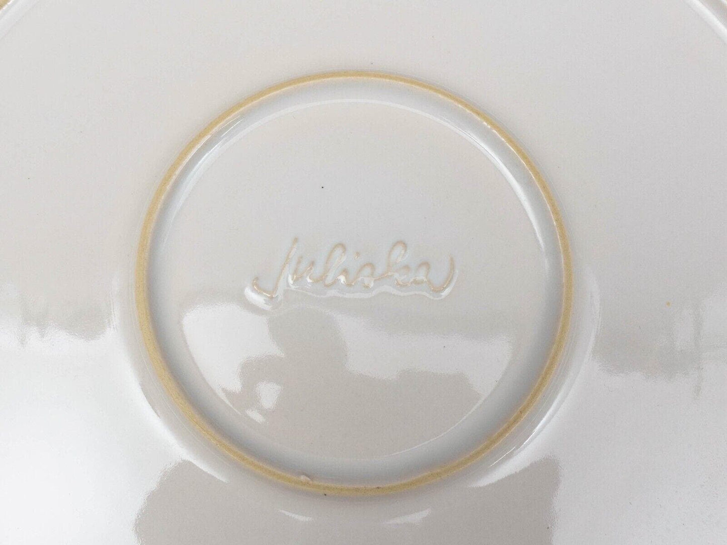 Juliska Portugal Berry & Thread Whitewash 13 3/4" Charger Plate Set Of 6