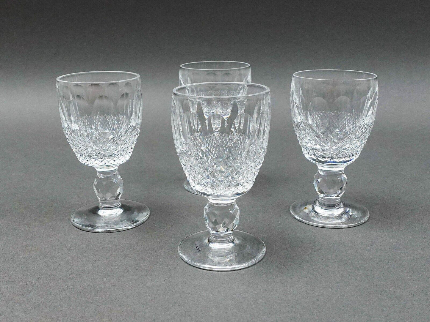 Waterford Crystal Colleen Claret Short Stem 3 7/8" Port Wine Glasses Set Of 4
