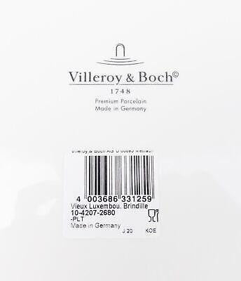 Villeroy & Boch Vieux Luxembourg Brindille 12" Buffet Service Plates Set Of 4