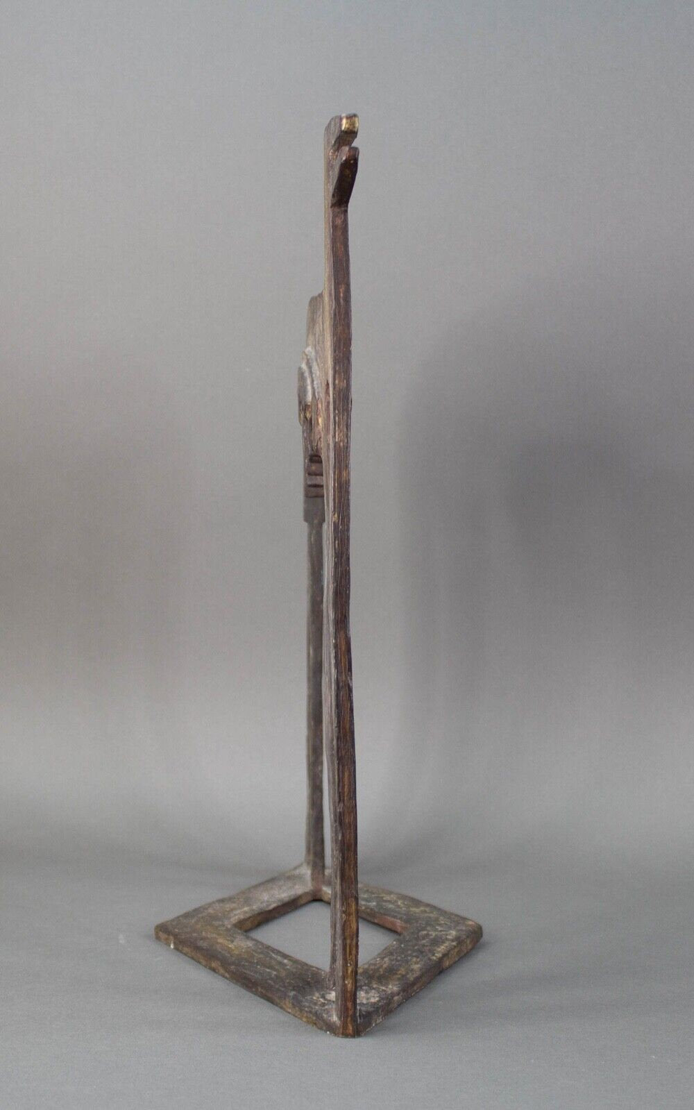 Rare Large Signed 1990 Modernist Abstract Bronze She Wolf Art Sculpture