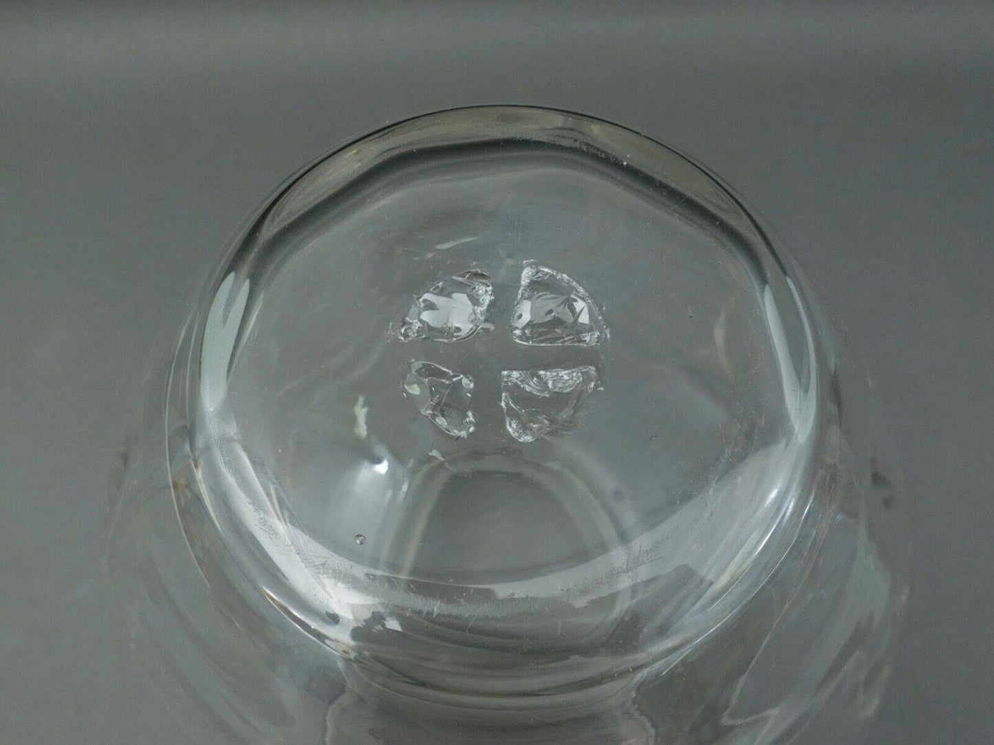 Simon Pearce Shelburne Large Hand Blown Optic Art Glass Vase 11 1/4"