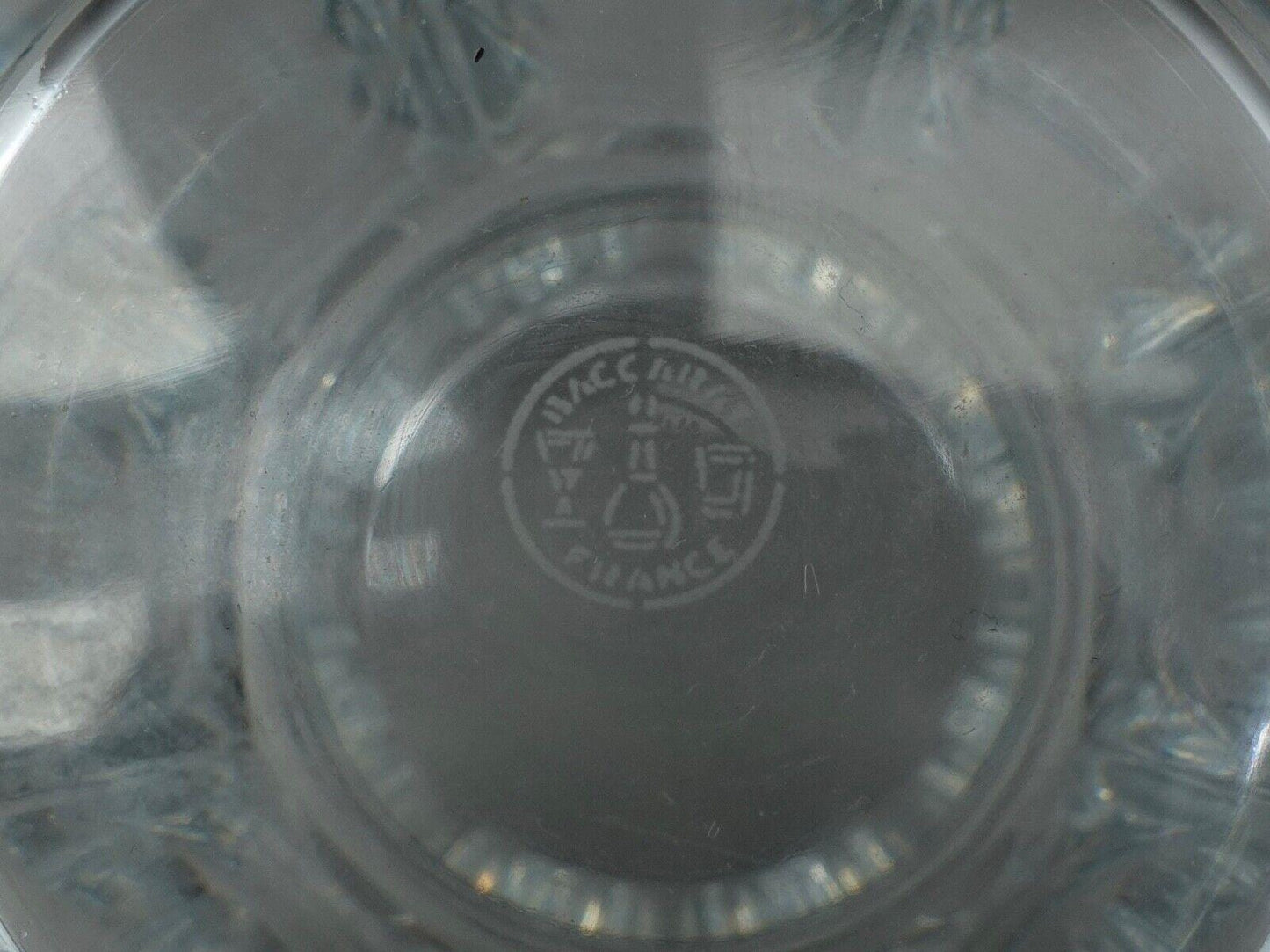 Baccarat Crystal France Signed Edith Heavy Glass Flower Vase 7 7/8" (Read)