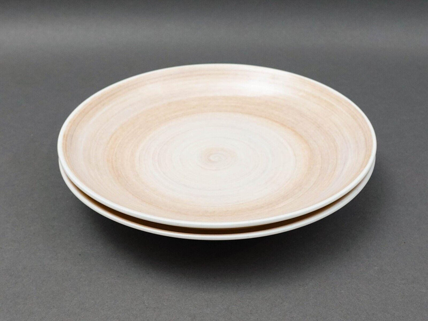 Royal Crown Derby Studio Glaze Classic Vanilla Taupe 8 5/8" Pasta Bowl Set Of 2