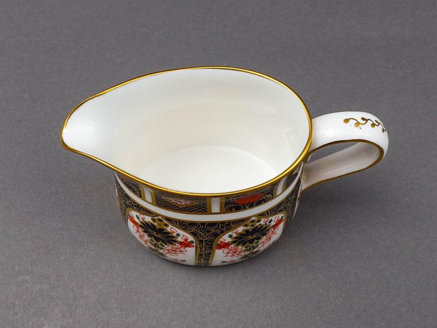 Royal Crown Derby England Old Imari 1128 Bone China Creamer Milk Jug