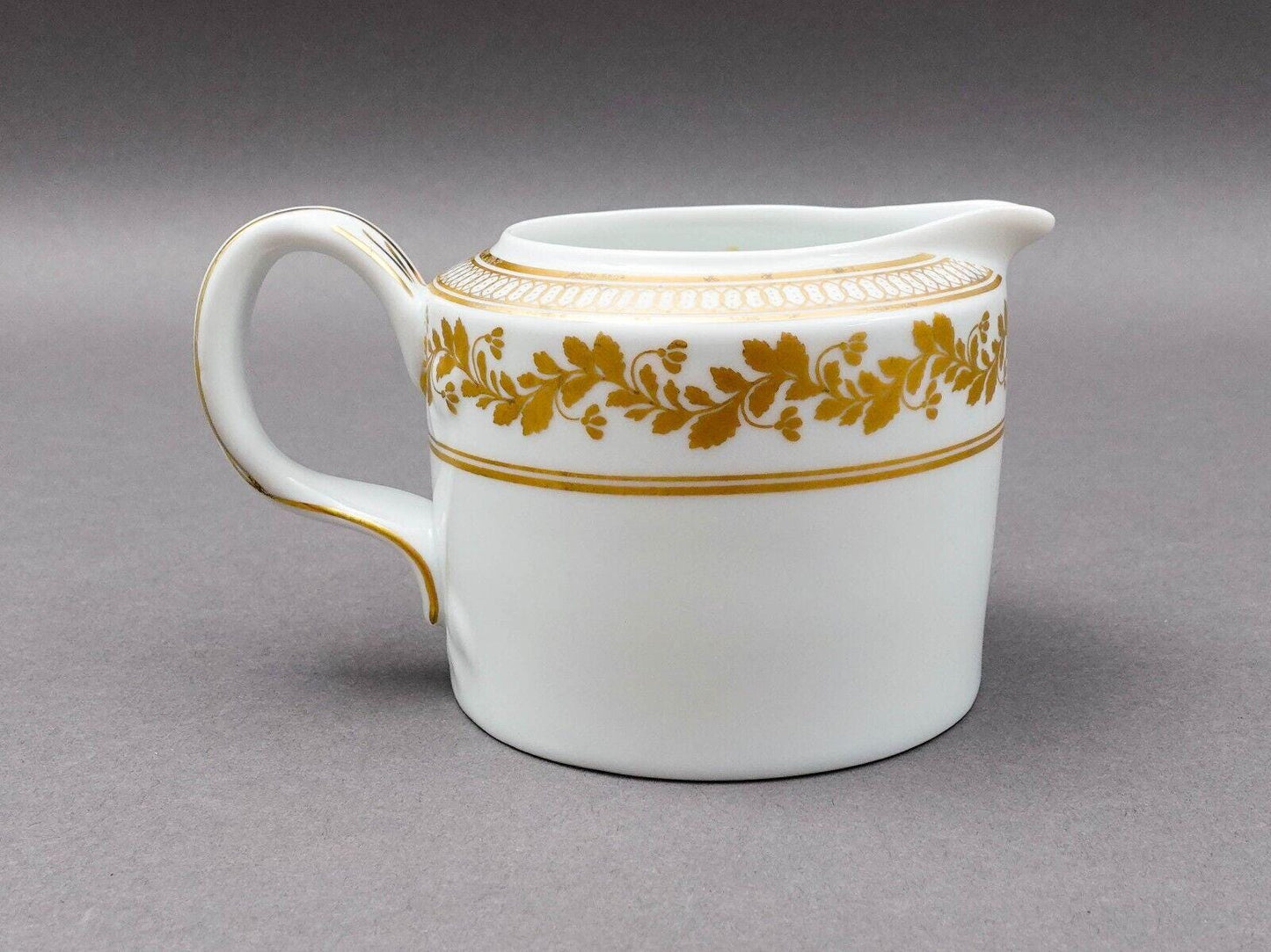Vista Alegre Portugal Anna White & Gold Porcelain Lidded Creamer Milk Jug