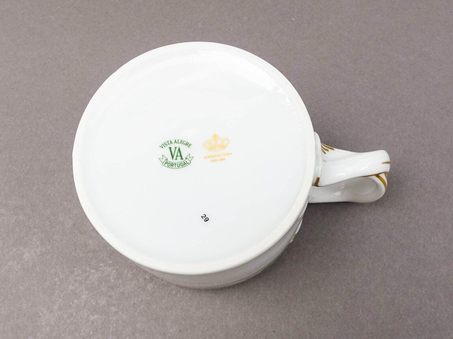 Vista Alegre Portugal Anna White & Gold Porcelain Lidded Creamer Milk Jug