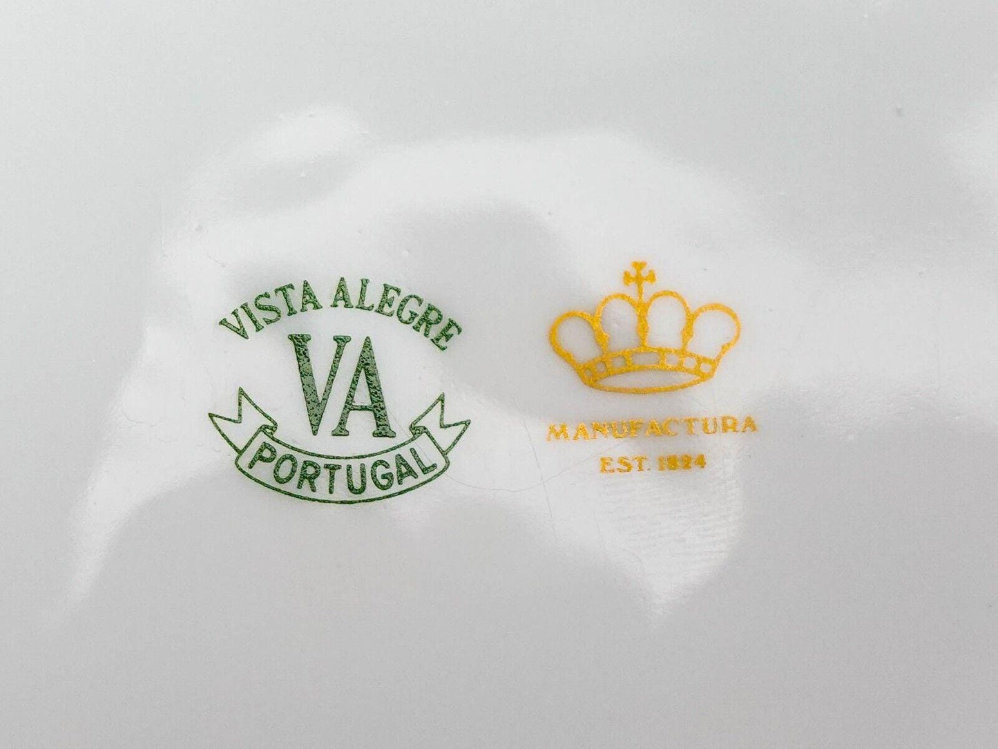 Vista Alegre Portugal Anna White & Gold Porcelain Lidded Creamer Milk Jug