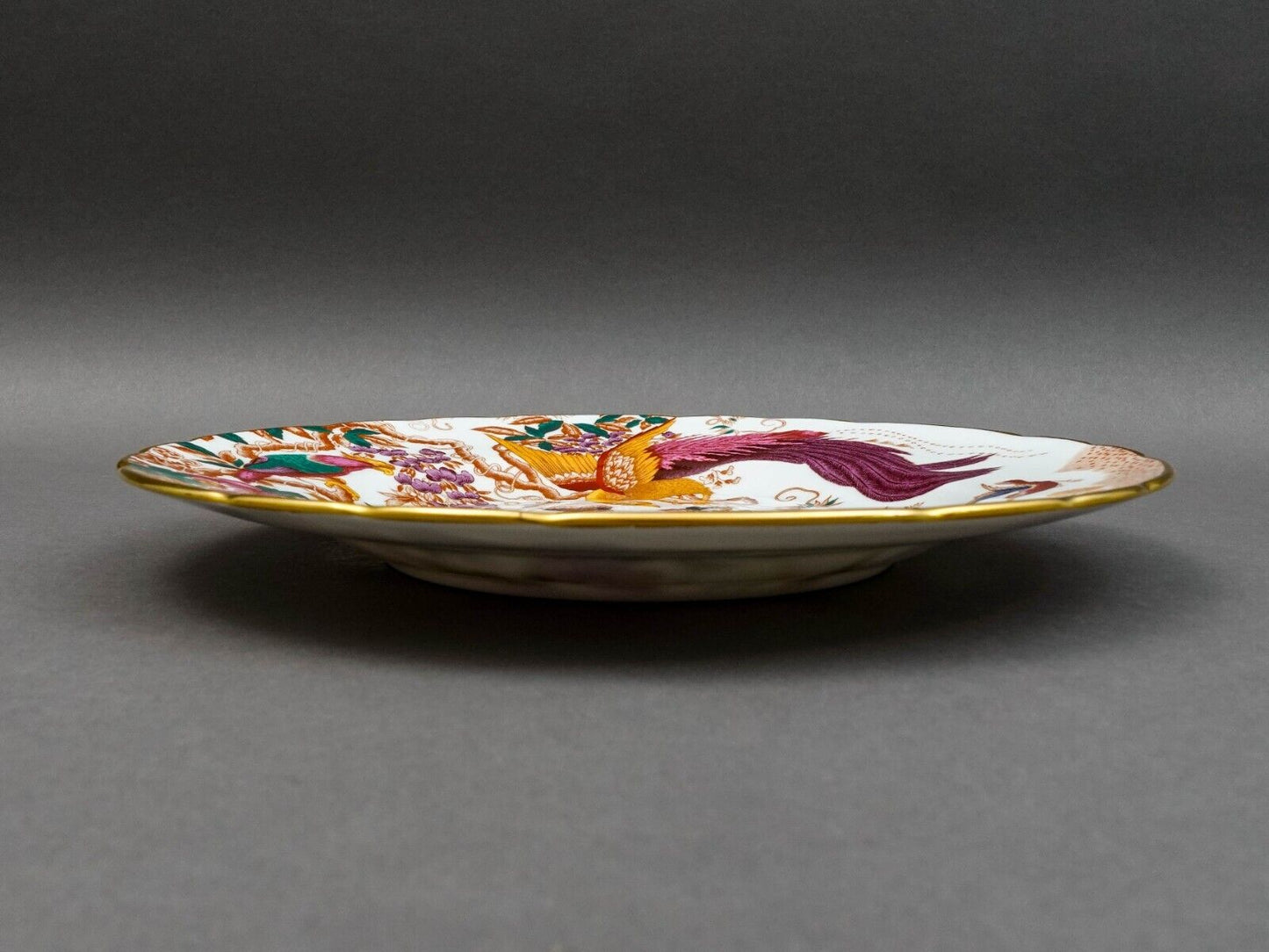 Royal Crown Derby Avesbury Birds Bone China 10 1/2" Dinner Plates Set Of 6