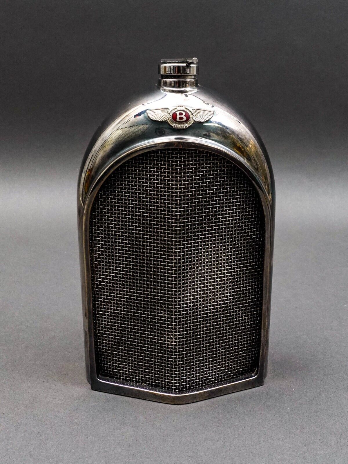Classic Stable Ltd England Bentley Chrome Radiator Grill Flask Decanter