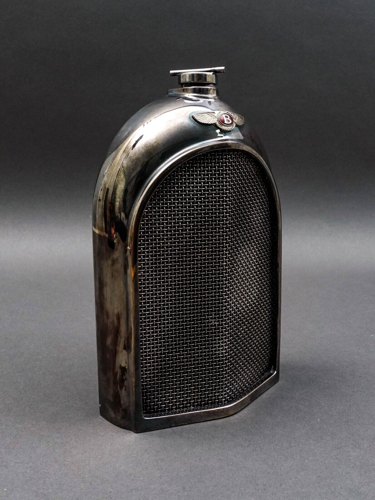 Classic Stable Ltd England Bentley Chrome Radiator Grill Flask Decanter