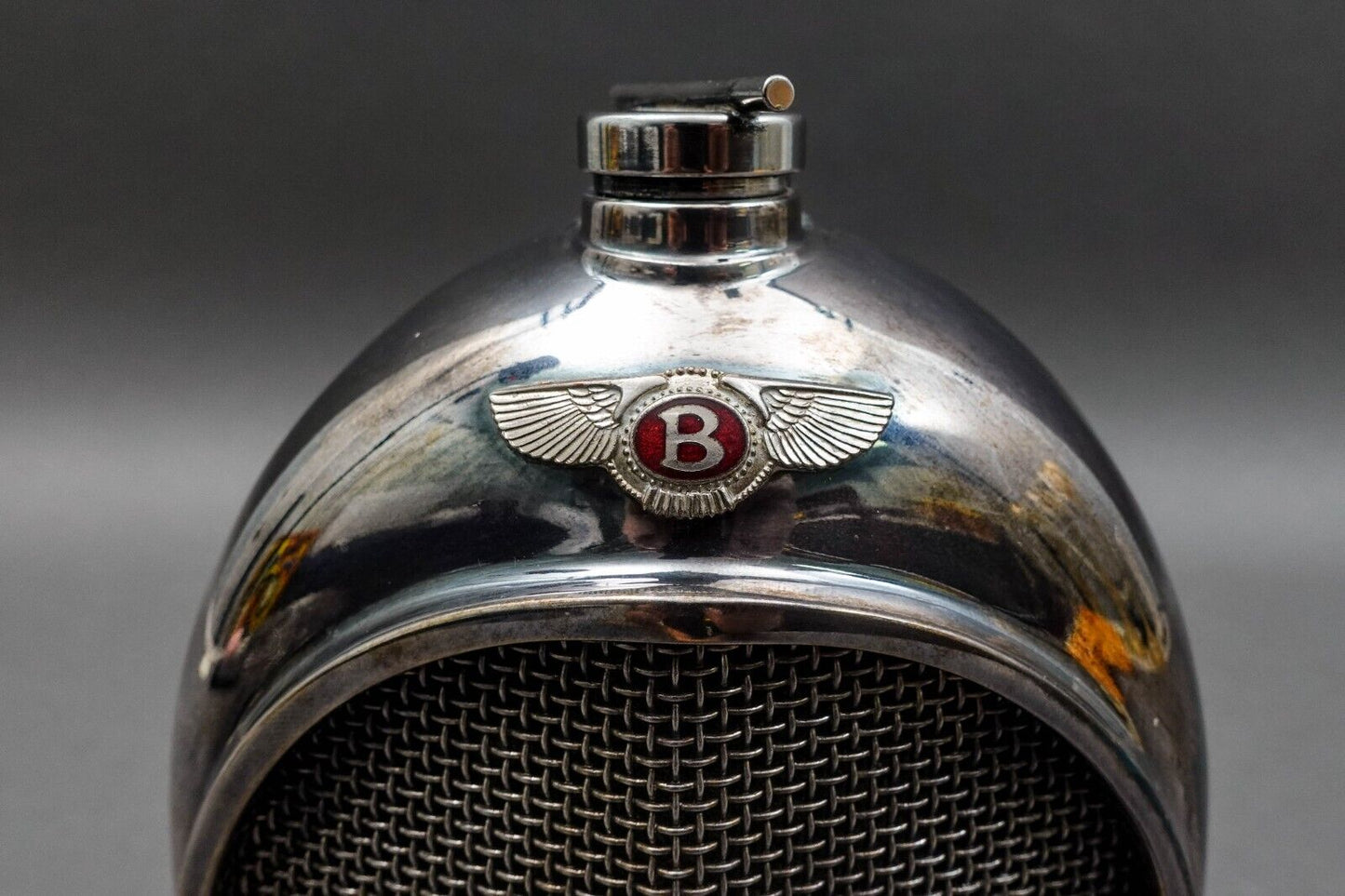 Classic Stable Ltd England Bentley Chrome Radiator Grill Flask Decanter