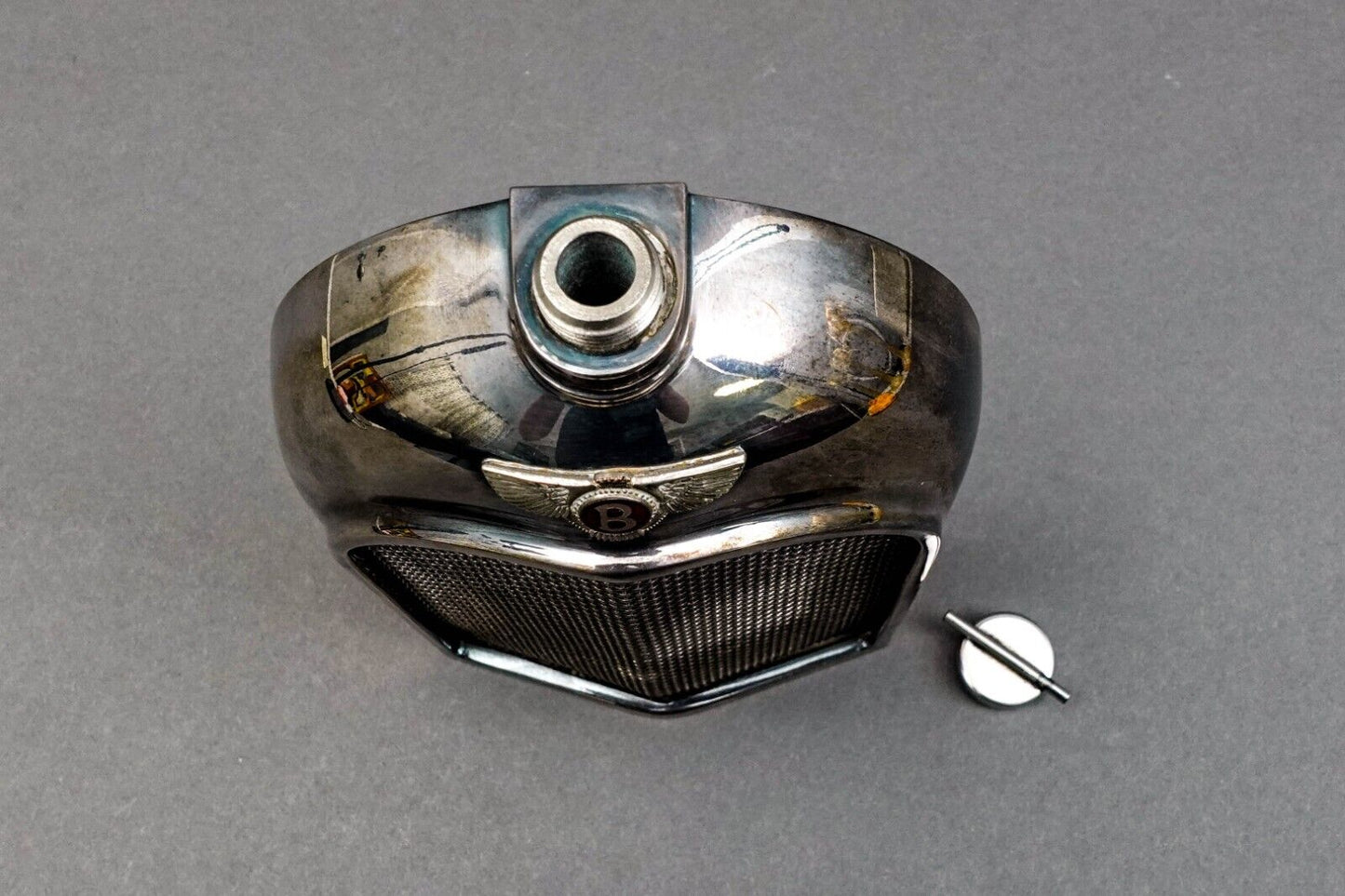 Classic Stable Ltd England Bentley Chrome Radiator Grill Flask Decanter