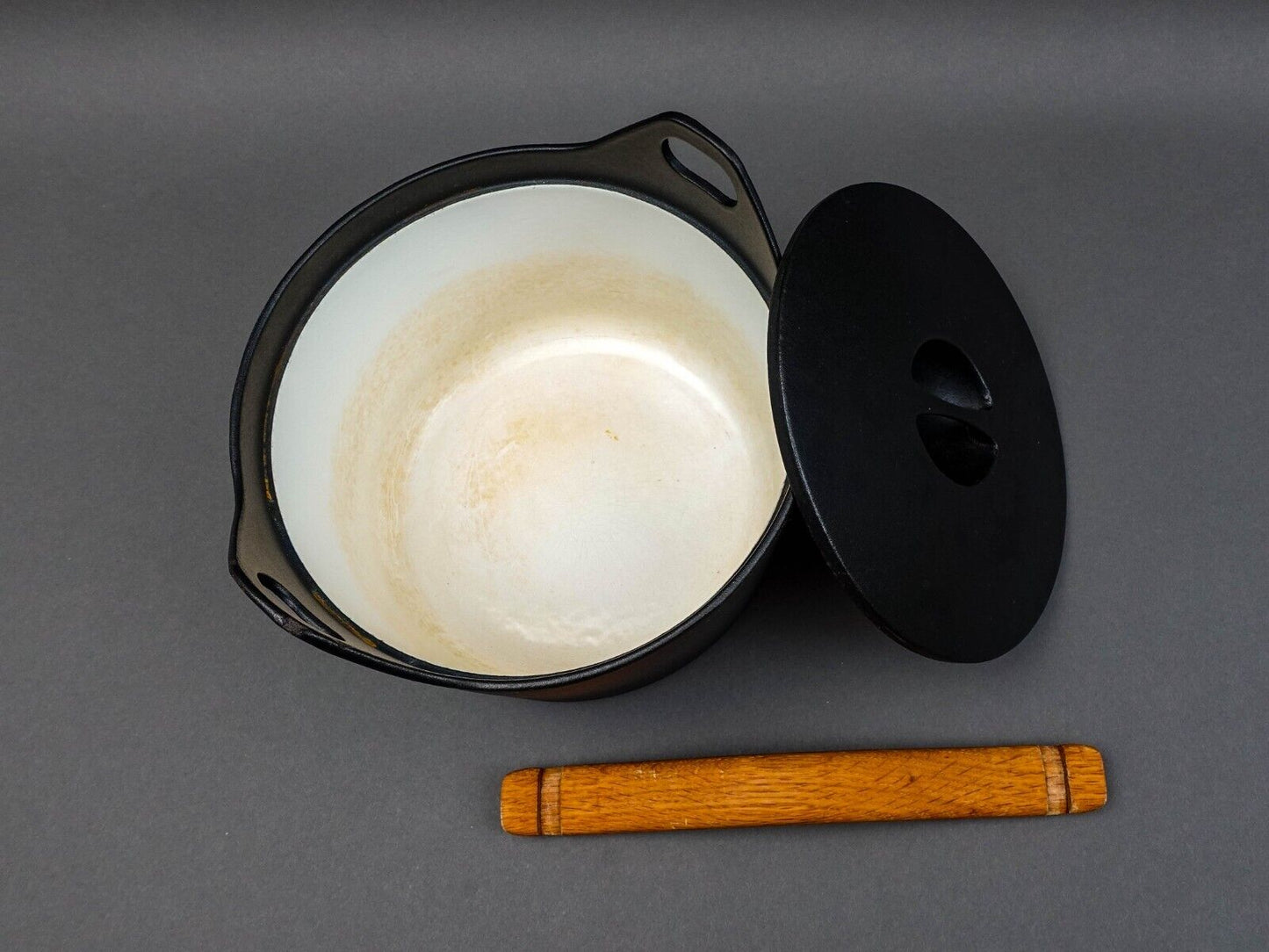 Iittala Finland Timo Sarpaneva Vintage Cast Iron Casserole Pot 1960 Design