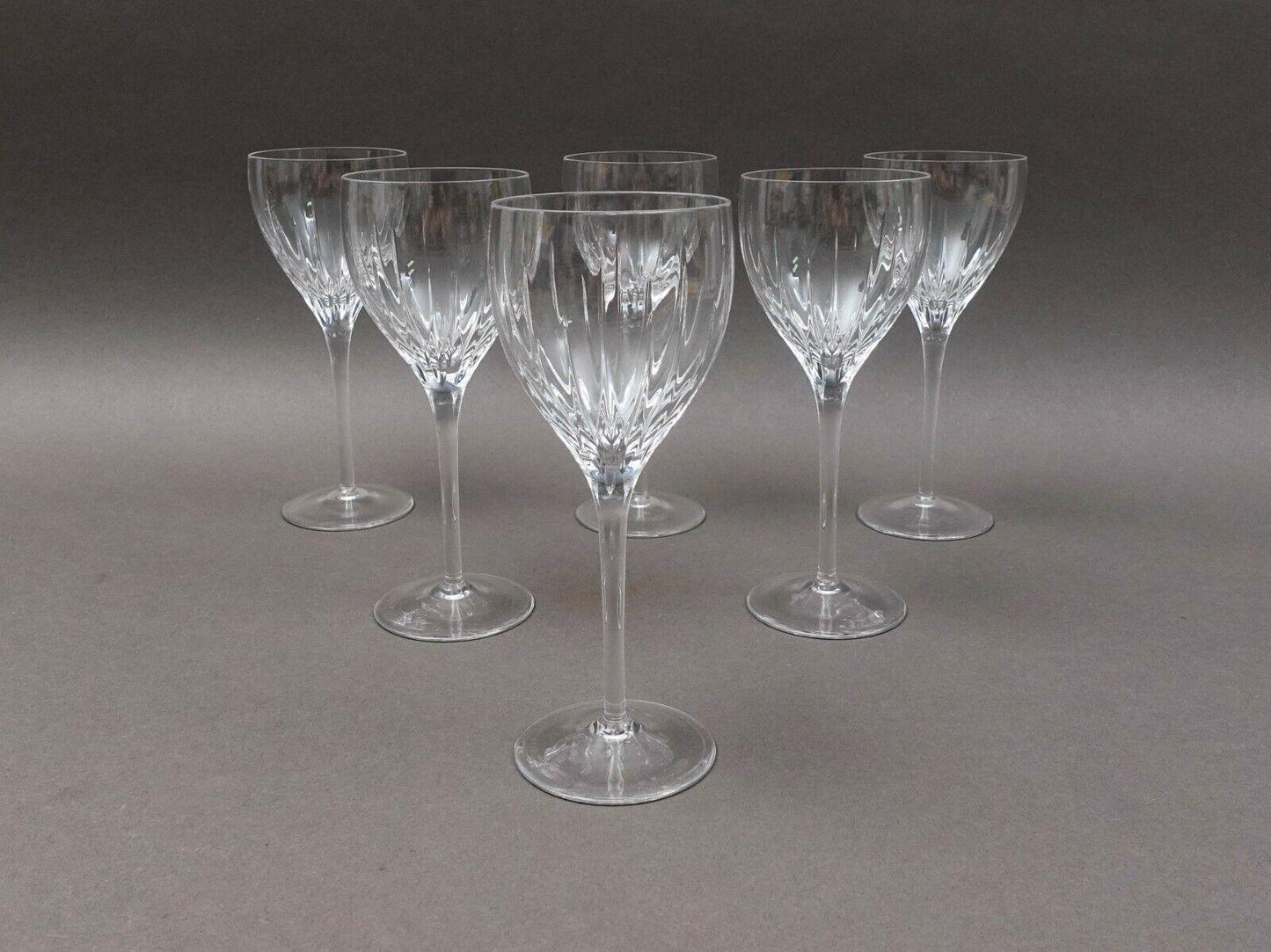 Miller Rogaska Crystal Stemware Soho 7 5/8" Wine Glasses Set Of 6