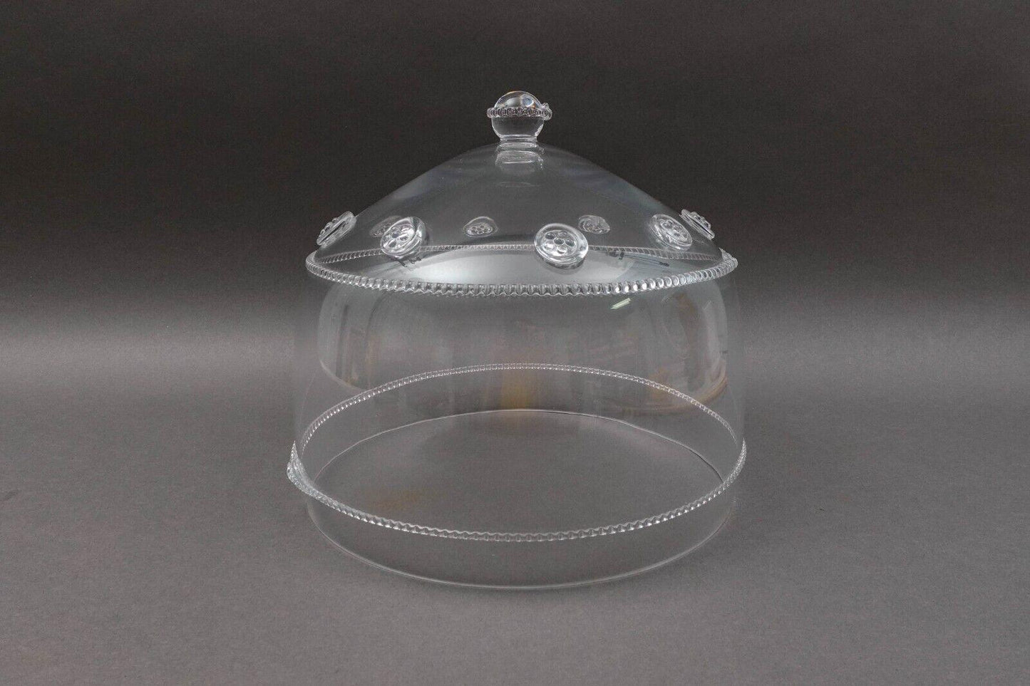 Juliska Signed Isabella Large Glass Large 11" Cake Dome