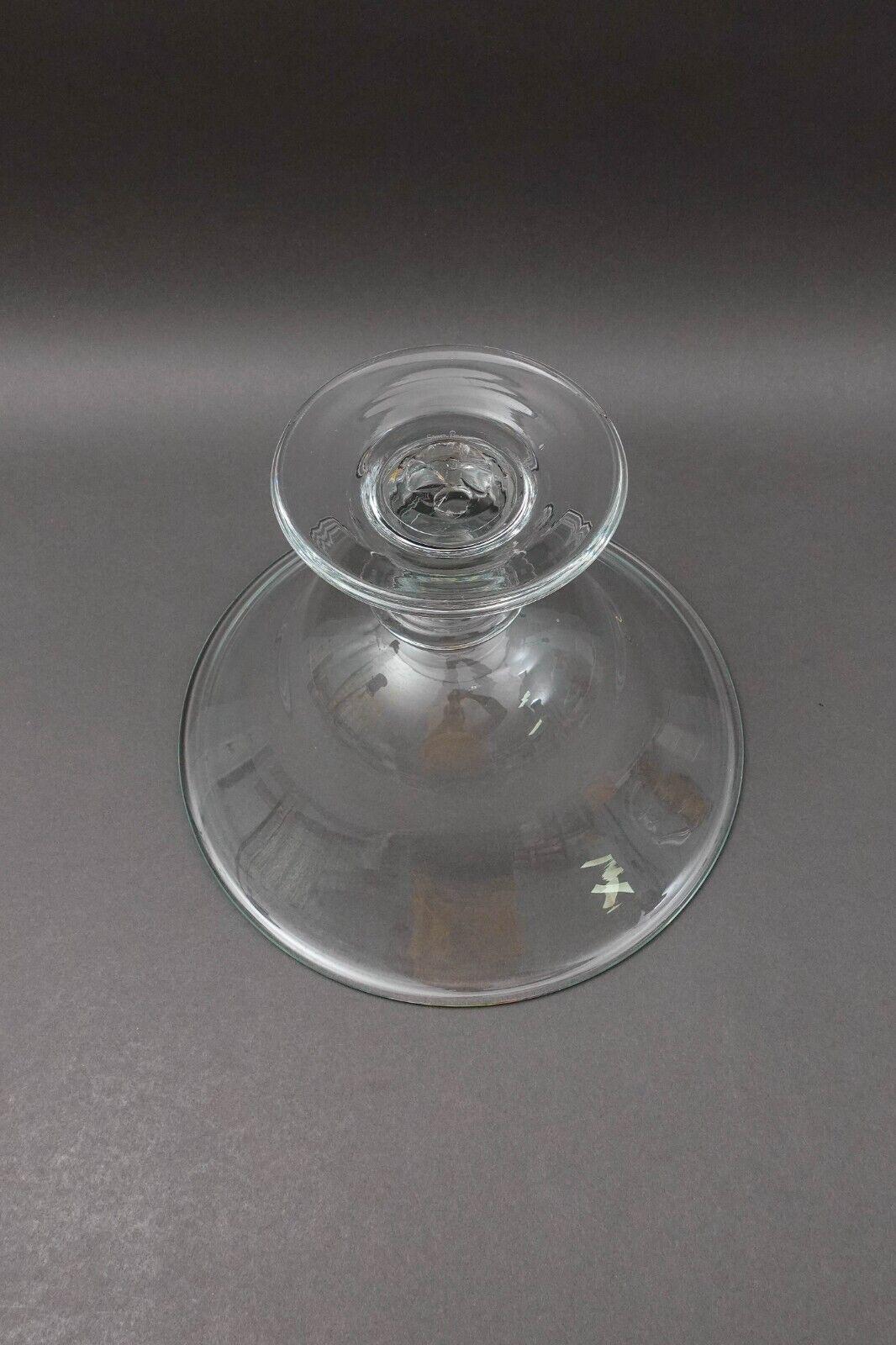 Simon Pearce Shelburne Glass Large 13" Footed Pedestal Compote Centerpiece Bowl