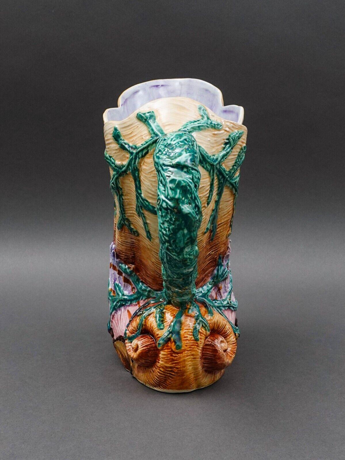 Vietri Italy Acquarello Majolica Sea Shells Seaweed Beverage Jug Pitcher 9 3/4"
