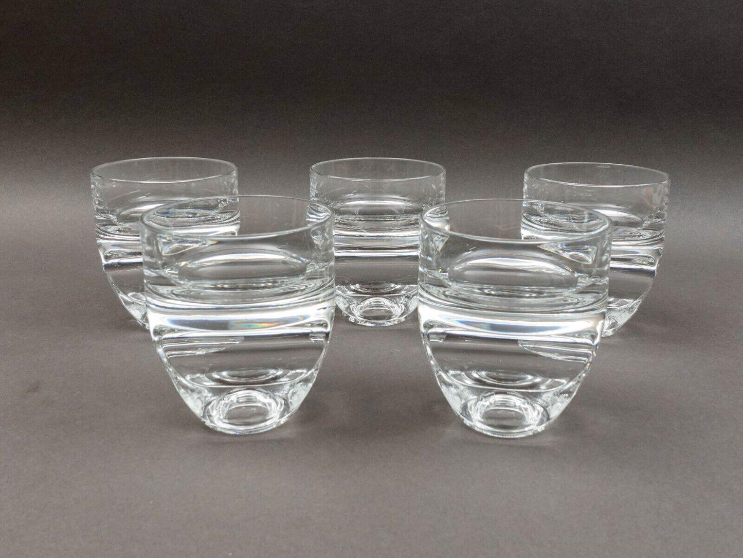 Taddei Sestini For Kristall Krisla Arch 1970s Crystal Glasses Set Of 5