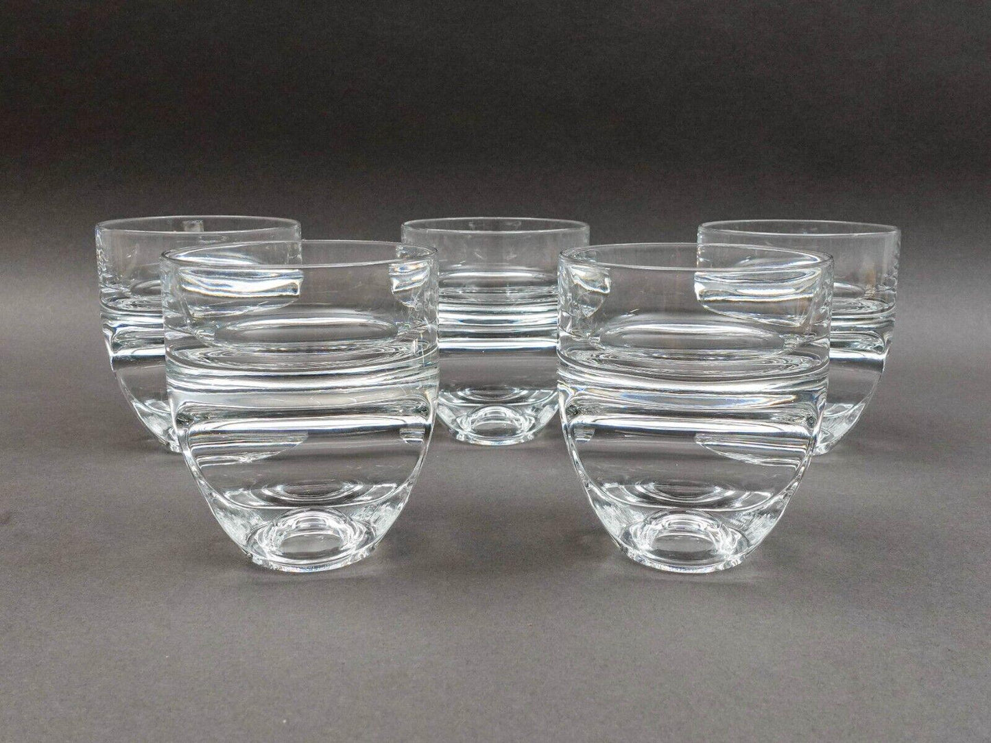 Taddei Sestini For Kristall Krisla Arch 1970s Crystal Glasses Set Of 5