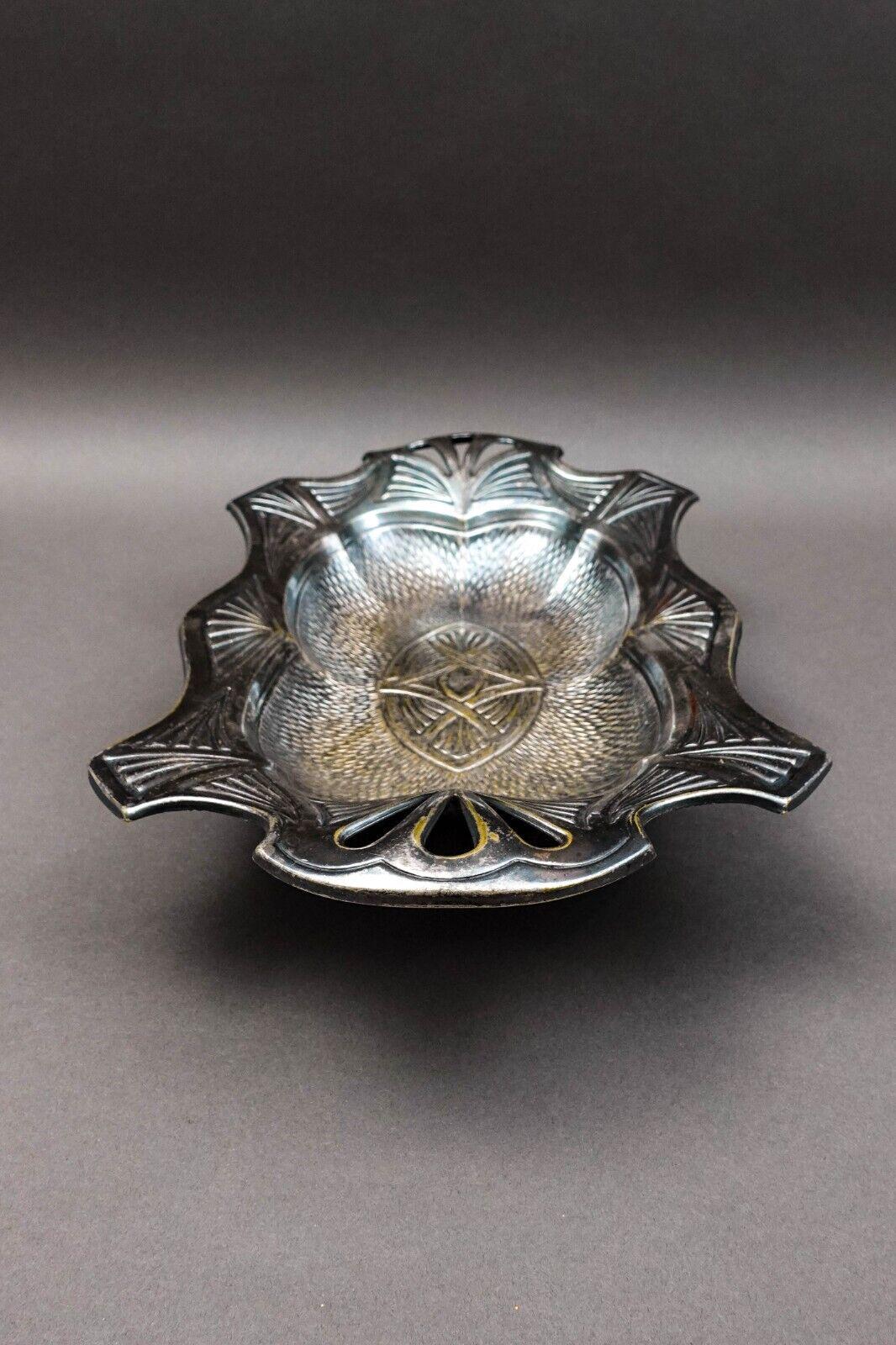 Fabr Wolska Pod Warszawa Poland Antique Silver Plate Serving Bowl Dish Tray