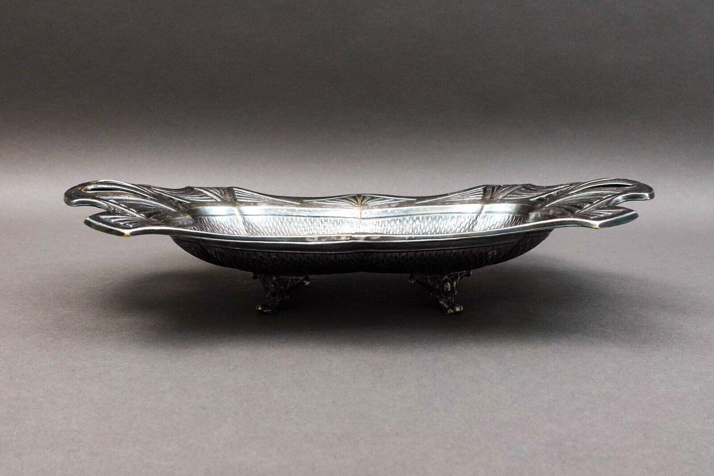 Fabr Wolska Pod Warszawa Poland Antique Silver Plate Serving Bowl Dish Tray