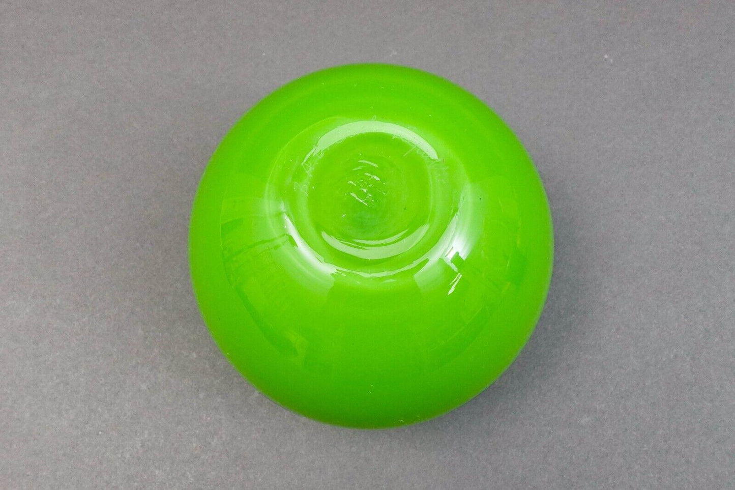 Shafaq Malik B.A.G. Czech Borovier & Toso Green Art Glass Pear Candy Jar (Read)