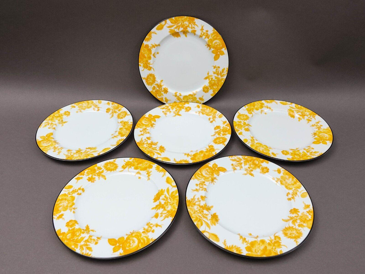 Bill Goldsmith Site Corot Limoges France Potpourri 10 3/8" Dinner Plate Set Of 6