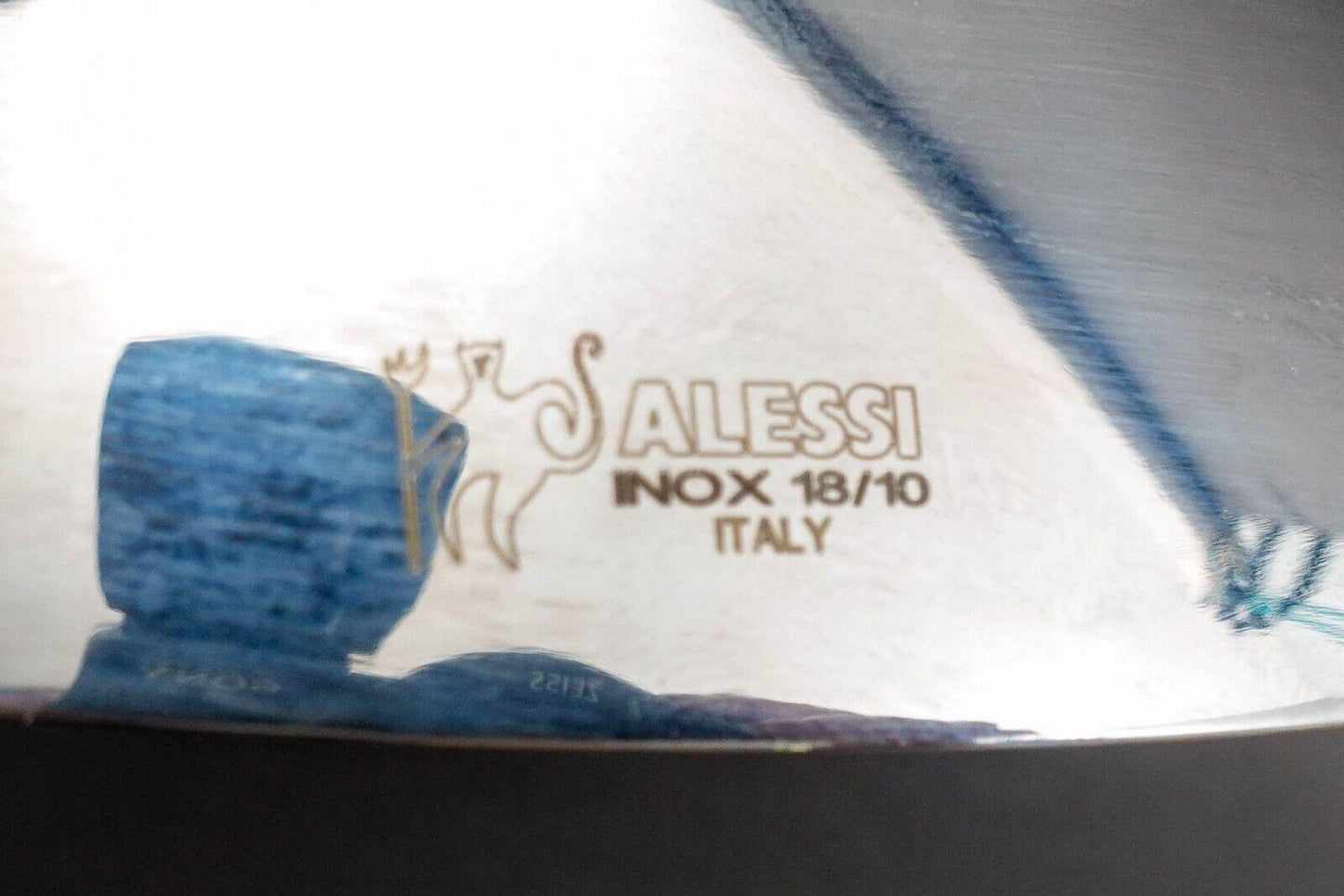 Alessi Italy Joanna Lyle "Big Ovo" Large Inox Glass Biscuit Cookie Jar 12 1/2"